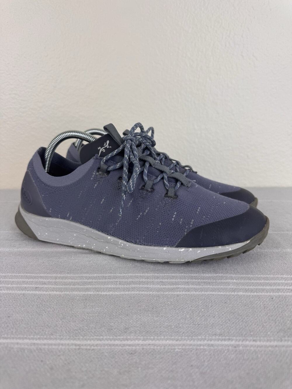 Women’s Chaco Scion Knit Walking Hiking Sneakers Denim Jeans Blue Gray 10.5